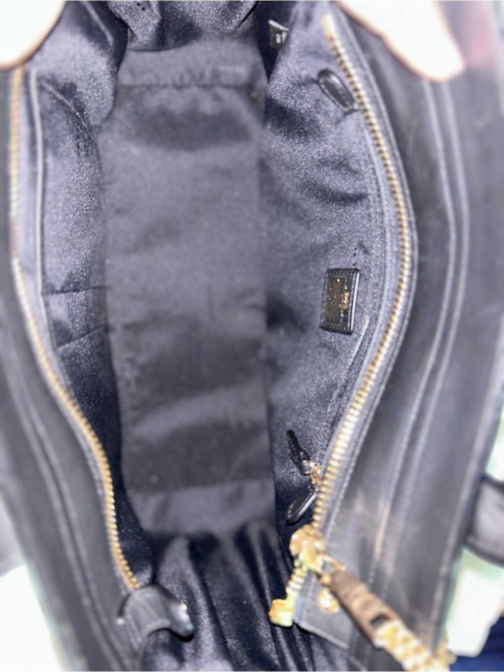 Coach Black Swagger 27 Quilted & Textured Leather Top-Handle Satchel - Picture 10 of 14
